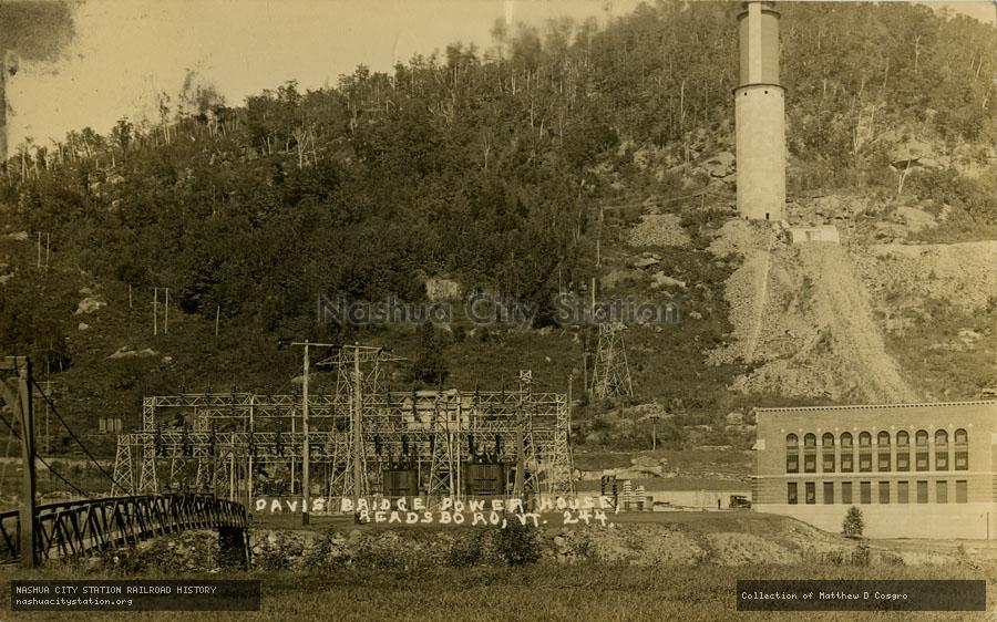 Postcard: Davis Bridge Power House, Readsboro, Vermont
